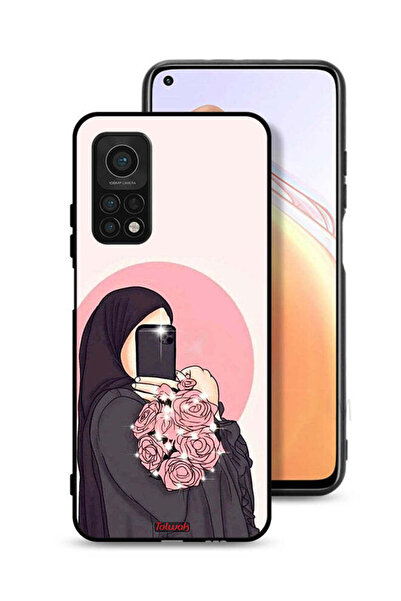Tolwak غطاء حماية لهاتف Xiaomi Mi 10T 5G مع فن التقاط صور سيلفي أثناء حمل الزهور