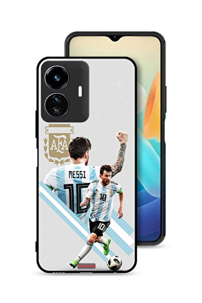 Tolwak غطاء حماية لهاتف Vivo Y77 5G برسومات ليو ميسي