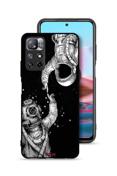 Tolwak غطاء حماية لهاتف شاومي ريدمي نوت 11 4G بتصميم رواد فضاء