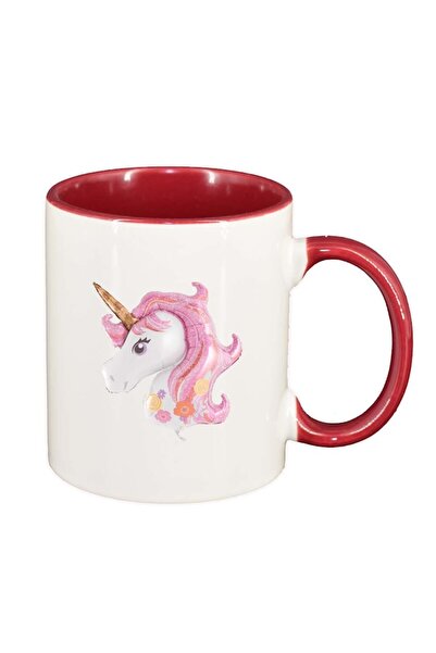 INOVATIX Cana alba personalizata, Pony, interior rosu, D255, INOVATIX®. 330ml