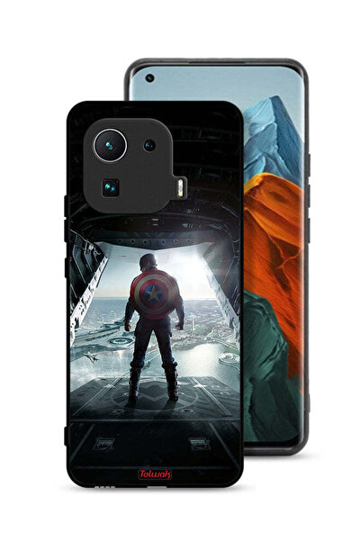 Tolwak غطاء حماية لهاتف شاومي مي 11 برو، شاشة عرض بورتريه، كابتن أمريكا