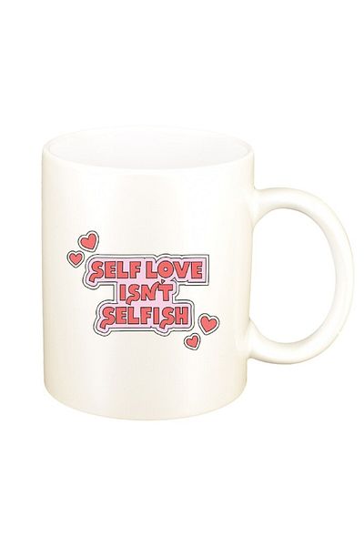 INOVATIX Personalized white mug, Self Love message, D1429, INOVATIX®. 330ml