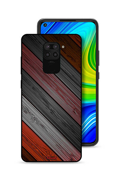 Tolwak غطاء حماية لهاتف شاومي ريدمي نوت 9 بنمط خشبي ملون