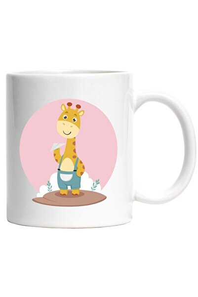 INOVATIX Εξατομικευμένη λευκή κούπα, Καμηλοπάρδαλη, Ολόσωμη φόρμα, Σύννεφο, Α...