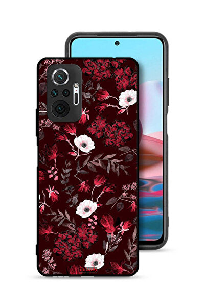Tolwak غطاء حماية لهاتف شاومي ريدمي نوت 10 برو 4G، زهور صغيرة وأوراق استوائية