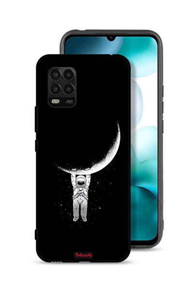 Tolwak Xiaomi Mi 10 Lite 5G Protective Case Cover Hanging From Moon