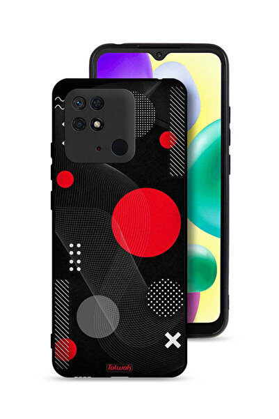 Tolwak غطاء حماية لهاتف شاومي ريدمي 10 سي بنمط دائري ومتقاطع