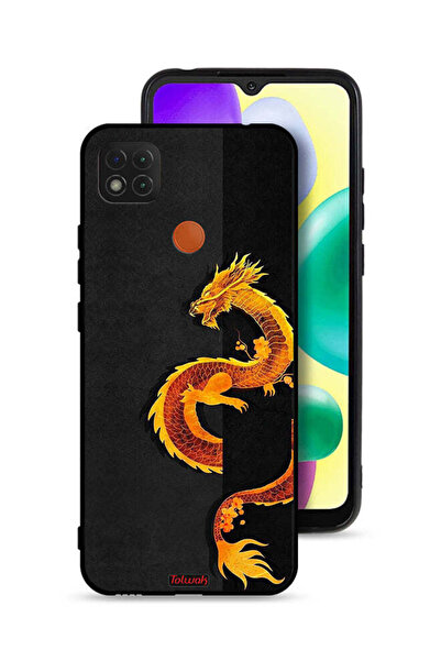 Tolwak Xiaomi Redmi 9C Protective Case Cover Dragon Art
