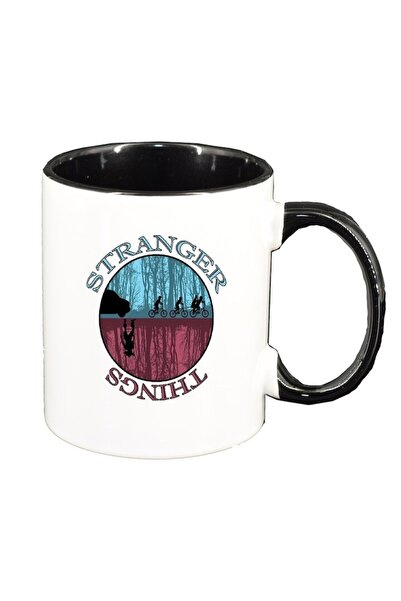 INOVATIX Εξατομικευμένη κόκκινη κανάτα, Stranger Things, εσωτερικό μαύρο, D13...