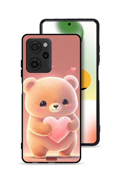 Tolwak غطاء حماية شاومي بوكو X5 برو باندا صغير لطيف يحمل قلبًا