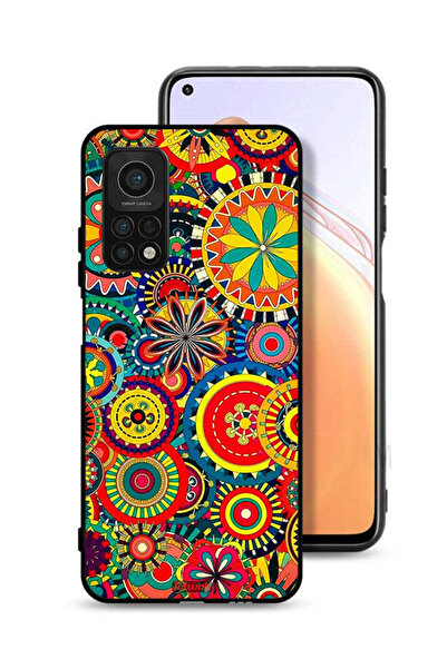 Tolwak غطاء حماية لهاتف Xiaomi Mi 10T 5G بنمط ماندالا ملون