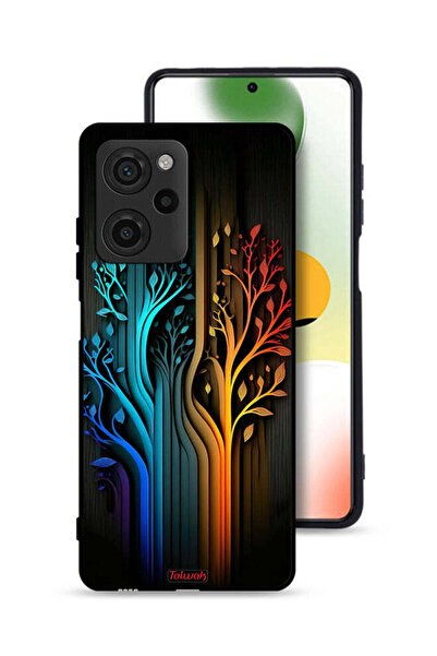Tolwak غطاء حماية لهاتف شاومي بوكو X5 برو برسومات أوراق الشجر