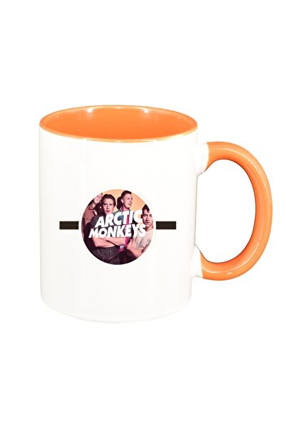 INOVATIX Cana alba personalizata, Arctic Monkeys, interior portocaliu, D1449,...