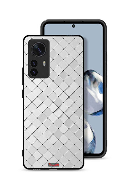 Tolwak Xiaomi 12 Pro Protective Case Cover Tiles Texture