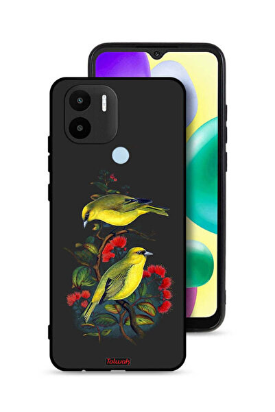 Tolwak غطاء حماية لهاتف Xiaomi Redmi A1 Plus بطبعة طيور