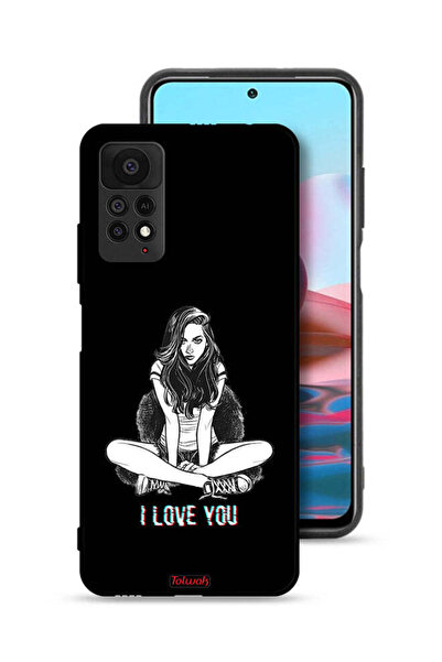 Tolwak غطاء حماية لهاتف شاومي ريدمي نوت 11 برو 5G برسومات "أحبك"