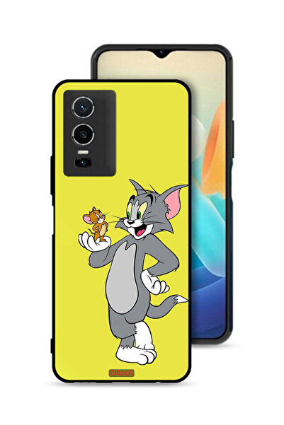 Tolwak غطاء حماية لهاتف Vivo Y76 5G بتصميم توم وجيري