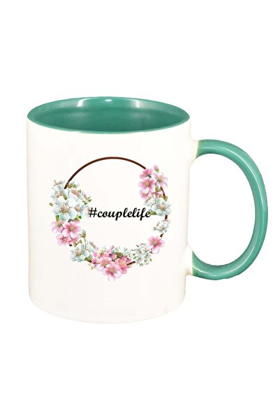 INOVATIX Cana alba personalizata, Flori, #couplelife, interior verde, D1043, ...