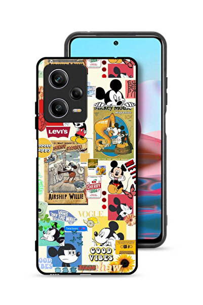 Tolwak غطاء حماية لهاتف شاومي ريدمي نوت 12 برو مع ملصقات وشعار سعيد