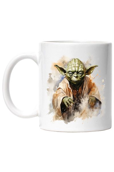 INOVATIX Personalized white mug, Star Wars, Jedi, Yoda, Character, Sci-Fi Movie Lovers, INOVATIX®. 330ml