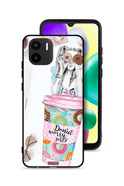 Tolwak غطاء حماية شاومي ريدمي A1 بلس بتصميم فتاة دونات ووري