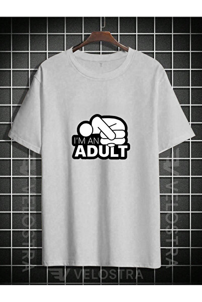 Velostra Unisex Sunt un adult cu imprimeu supradimensionat tricou