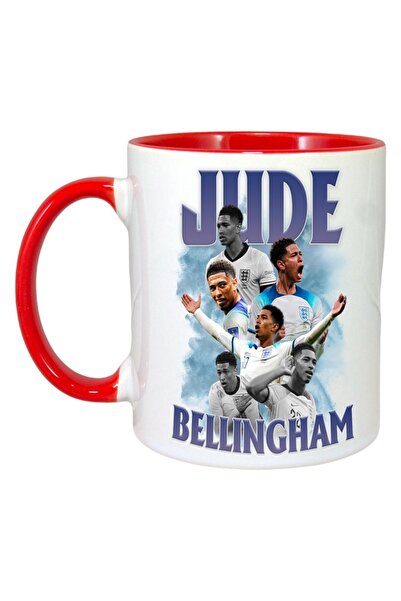 INOVATIX Εξατομικευμένη Λευκή Κούπα, Jude Jude Bellingham, Κόκκινη Λαβή και Ε...