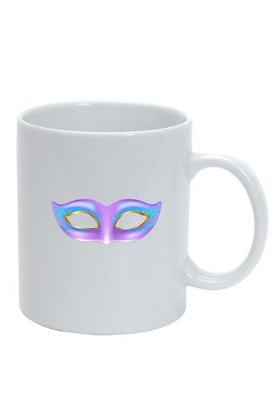 INOVATIX Personalized white mug, Carnival, white, D405, INOVATIX®. 330ml