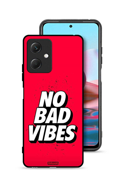 Tolwak Xiaomi Redmi Note 12 Protective Case Cover No Bad Vibes