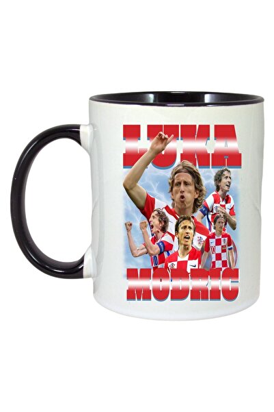 INOVATIX Cana Alba Personalizata, Luka Modric Best, Maner Si Interior Negru, ®. 330ml