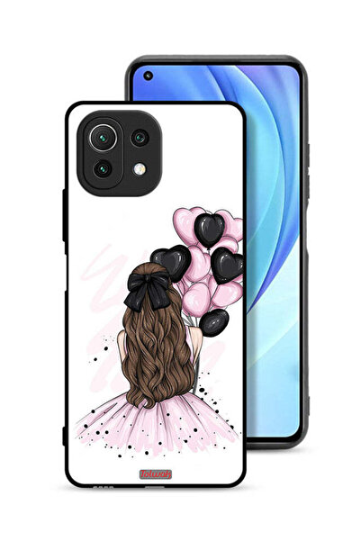 Tolwak غطاء حماية لهاتف شاومي مي 11 لايت يحمل رسمة فتاة تحمل بالونات