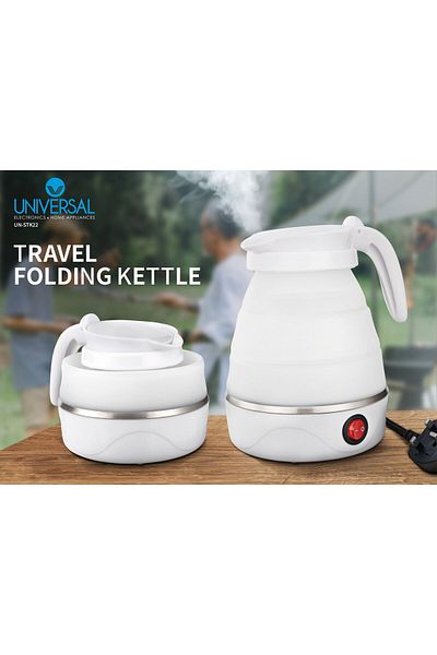 Universal Folding Electric Kettle, 600 W, 0.6 L, Assorted Color, UN-STK22