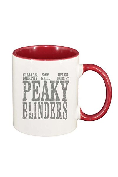 INOVATIX Personalized white mug, Peaky Blinders, dark red interior, D1310, IN...