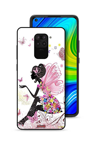 Tolwak غطاء حماية لهاتف شاومي ريدمي نوت 9 بتصميم فتاة الفراشة