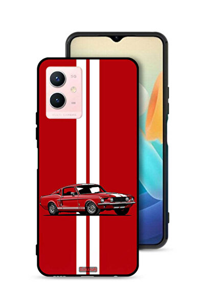 Tolwak Vivo Y33s 5G Protective Case Cover Vintage Car Abstract Art