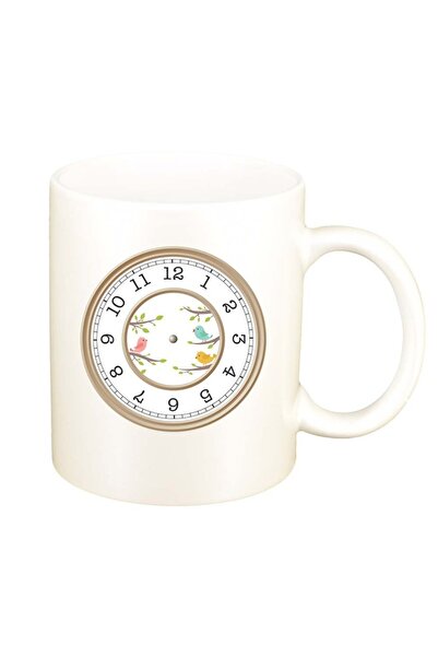 INOVATIX Cană albă personalizată, Ceas, D969, INOVATIX®. 330ml