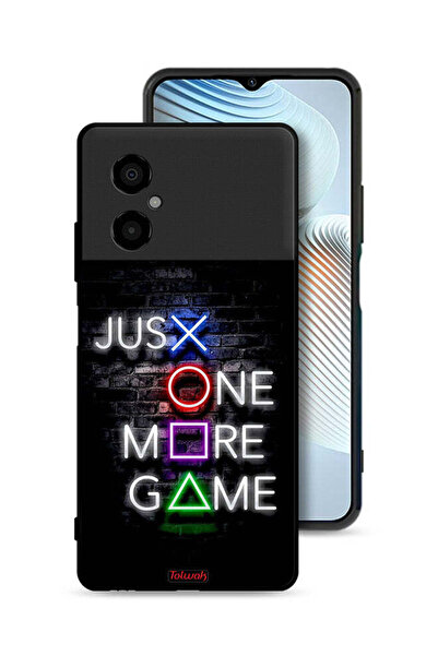 Tolwak Xiaomi Poco M4 5G Protective Case Cover Just One More Game