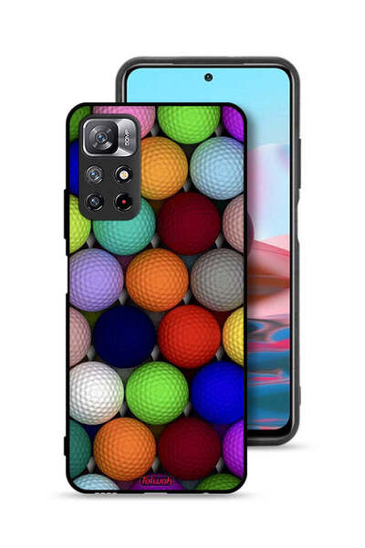 Tolwak غطاء حماية لهاتف شاومي ريدمي نوت 11 4G، كرات فنية تجريدية