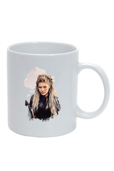 INOVATIX Personalized white mug, Vikings, white, D1438, INOVATIX®. 330ml