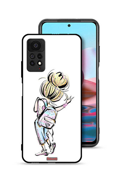 Tolwak غطاء حماية لهاتف شاومي ريدمي نوت 11 برو 5G، رسم فتاة العودة إلى المدرسة