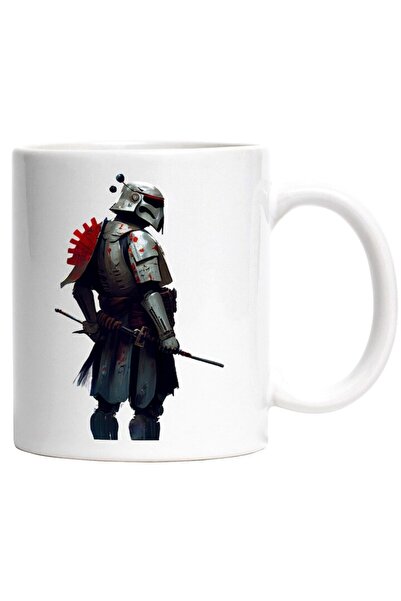 INOVATIX Cana alba personalizata, Samurai, Stormtrooper, Soldar, Star Wars, S...