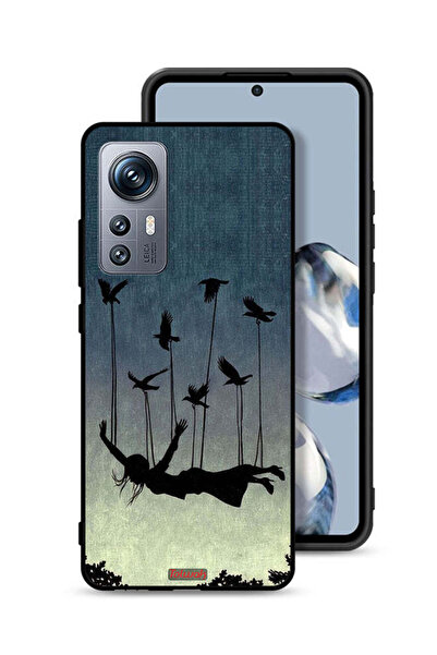 Tolwak Xiaomi 12S Protective Case Cover Birds Holding Fallen Girl