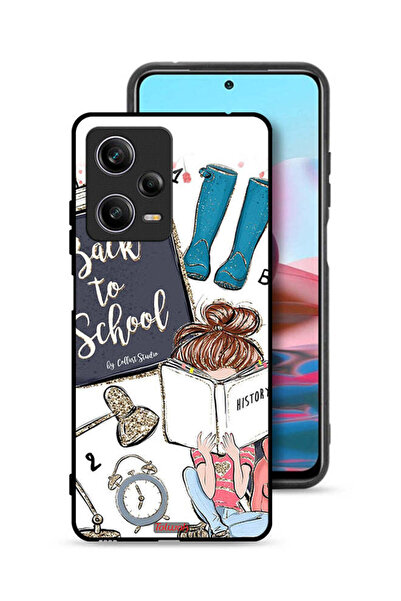 Tolwak غطاء حماية شاومي ريدمي نوت 12 برو - فتاة العودة إلى المدرسة تقرأ التاريخ