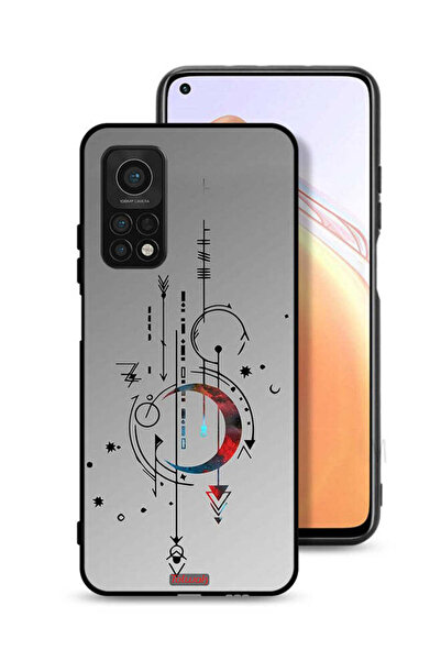 Tolwak Xiaomi Mi 10T 5G Protective Case Cover Moon And Arrows Art Pattern