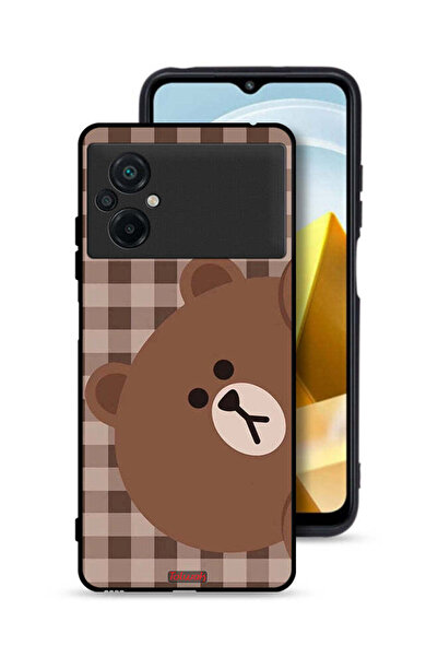 Tolwak غطاء حماية لهاتف Xiaomi Poco M5 4G بتصميم دب تيدي