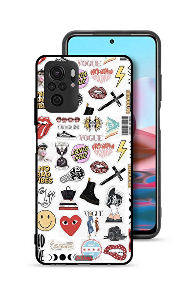 Tolwak Xiaomi Poco M5s Protective Case Cover No Bad Vibes Stickers
