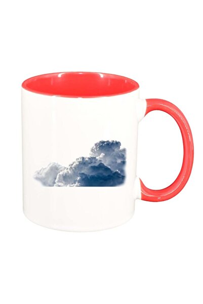 INOVATIX Cana alba personalizata, Cloud, interior rosu, D226, INOVATIX®. 330ml