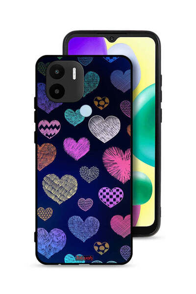 Tolwak غطاء حماية لهاتف شاومي ريدمي A1 بلس بنقشة قلوب داجا