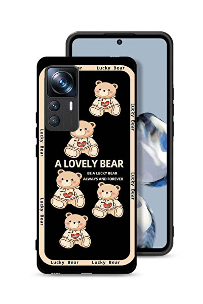 Tolwak غطاء حماية لهاتف شاومي 12T Pro بتصميم دب جميل