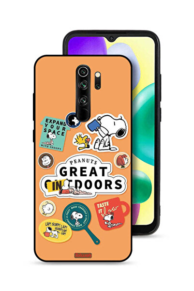 Tolwak Xiaomi Redmi Note 8 Pro Protective Case Cover Peanuts Stickers